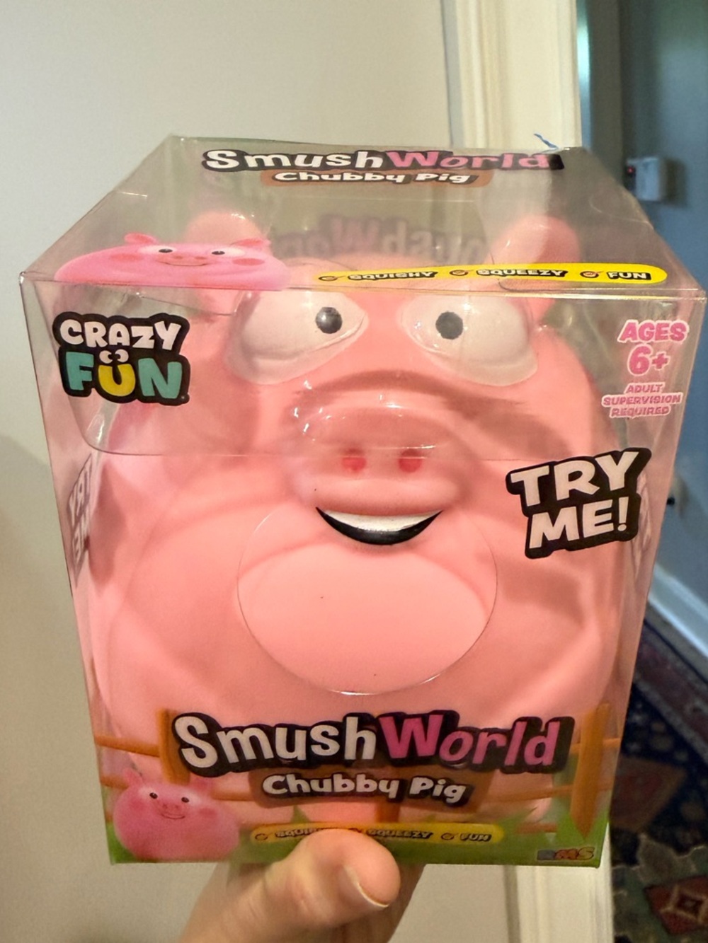 SmushWorld Chubby Pig Kids Toy - Pink